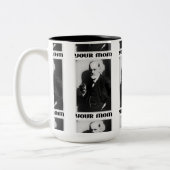 Freud 'Deine Mama' - 15oz Kaffeecup Zweifarbige Tasse (Links)