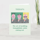 Freud Funny Greeting Card Karte (Vorderseite)