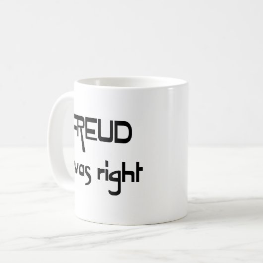 Freud hatte recht kaffeetasse (Vorderseite Links)