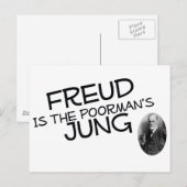Freud ist der arme Jung Postkarte (Vorne/Hinten)