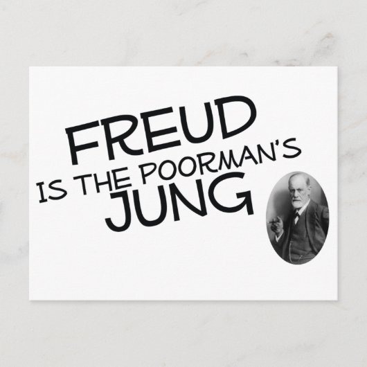 Freud ist der arme Jung Postkarte (Vorderseite)
