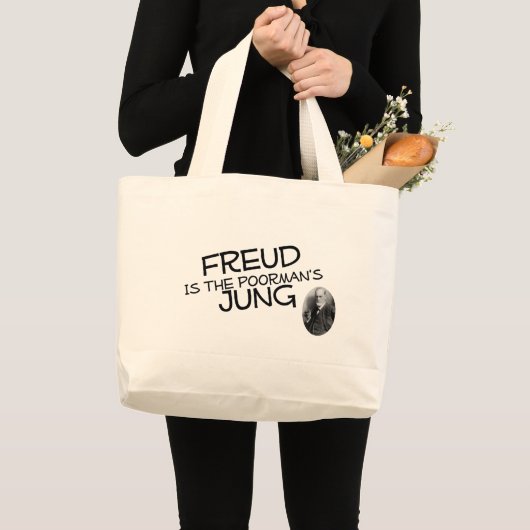 Freud ist der des Poormans Jung Jumbo Stoffbeutel (Vorderseite (Produkt))