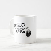 Freud ist der des Poormans Jung Kaffeetasse (Vorderseite Links)