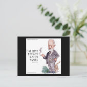 Freud & Quote About Cats Postkarte (Stehend Vorderseite)