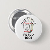 Freud Rice Food Psychology Puff Button (Vorne & Hinten)