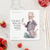 Freud & Zitat über Cats Papier Serviette (Beispiel)
