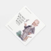 Freud & Zitat über Cats Papier Serviette (Ecke)