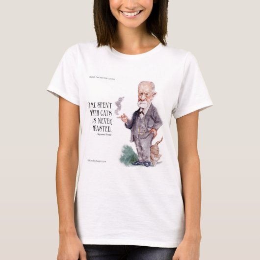 Freud & Zitat über Frauen T-Shirt (Vorderseite)