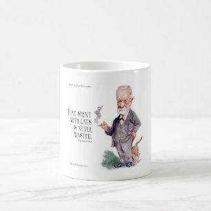 Freud & Zitat über Katzen Kaffeetasse