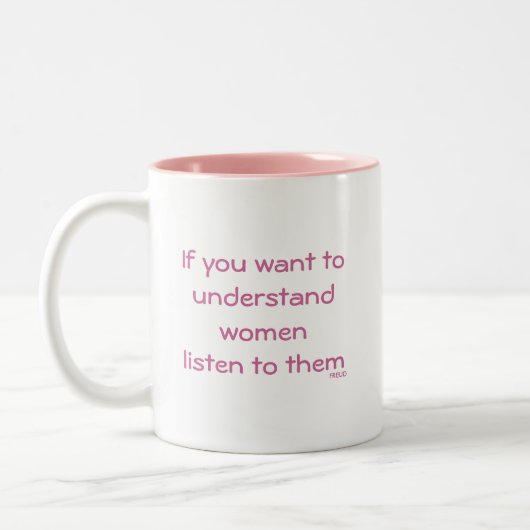 Freud-Zitat Zweifarbige Tasse (Links)