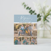 Freude | 4 FOTO Feiertagskarte (Stehend Vorderseite)