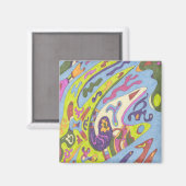 Freude, abstrakt magnet (Vorderseite/Rückseite)