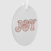 Freude Acryl-Ornament Ornament (Vorderseite)