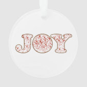 Freude Acryl-Ornament Ornament (Rückseite)