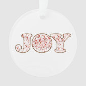 Freude Acryl-Ornament Ornament (Vorderseite)