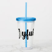 Freude Acryltrinkbecher (Vorderseite)