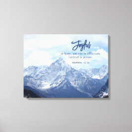 Freude am Christlichen Inspirationsberg Leinwanddruck