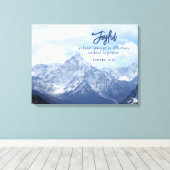 Freude am Christlichen Inspirationsberg Leinwanddruck (Insitu (Holzboden))