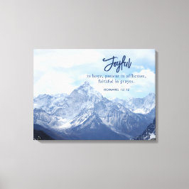 Freude am Christlichen Inspirationsberg Leinwanddruck