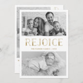 Freude am Gold | Weihnachten für mehrere Fotos (Vorne/Hinten)