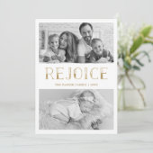 Freude am Gold | Weihnachten für mehrere Fotos (Stehend Vorderseite)