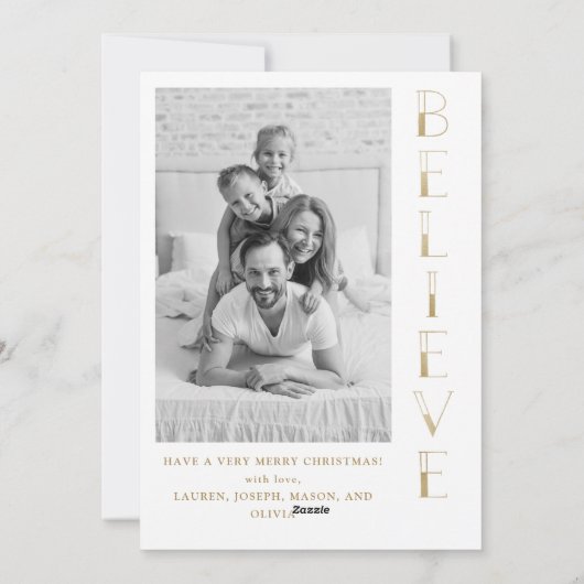 Freude am Gold | Weihnachten für mehrere Fotos (Rückseite)