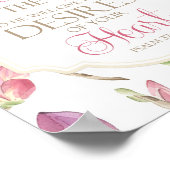 Freude am Herrn, Blumenposter von Aquarell Poster (Ecke)