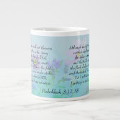 Freude am Herrn - Habakkuk 3:17,18 Jumbo-Tasse (Vorderseite)