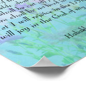 Freude am Herrn - Habakkuk 3:17,18 Poster (Ecke)