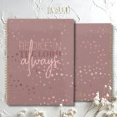 Freude am Herrn immer Phil. 4:4 Rosegold Anmerkung Planer