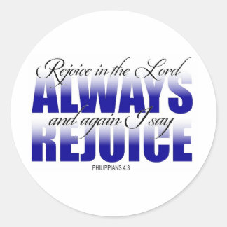 Freude am Herrn immer Runder Aufkleber