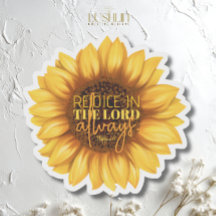 Freude am Herrn immer - Sonnenblume