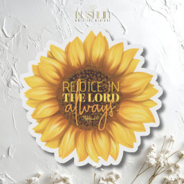 Freude am Herrn immer - Sonnenblume Aufkleber