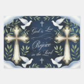 Freude am Herrn & Taube des Friedens Geschenkpapier Set (Vorderseite 2)