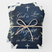 Freude am Herrn & Taube des Friedens Geschenkpapier Set (Beispiel)