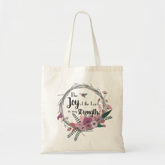 Freude am Lord Floral Tote Tragetasche (Vorne)
