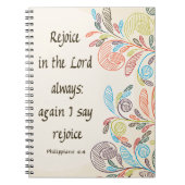 Freude am Lord-Notebook Notizblock (Vorderseite)