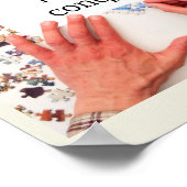 Freude am Puzzle-Geschenk für Jigsaws Poster (Ecke)