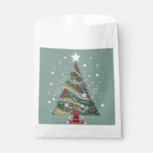 Freude am Weihnachtsbaum der Welt Geschenktütchen (Vorderseite)