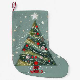Freude am Weihnachtsbaum der Welt Kleiner Weihnachtsstrumpf