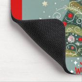 Freude am Weihnachtsbaum der Welt Mousepad (Ecke)
