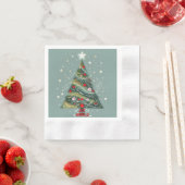 Freude am Weihnachtsbaum der Welt Serviette (Beispiel)