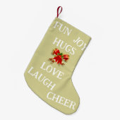 Freude am Weihnachtsfest - Strumpf Kleiner Weihnachtsstrumpf (Vorderansicht (hängend))