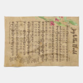 Freude am Weihnachtslied des Weltnaturerbes Geschirrtuch (Horizontal)