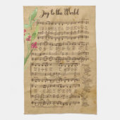 Freude am Weihnachtslied des Weltnaturerbes Geschirrtuch (Vertikal)