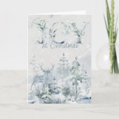 Freude am Weihnachtswald Feiertagskarte (Vorderseite)
