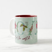 Freude am Winterurlaub in der Welt Zweifarbige Tasse (Vorderseite Links)