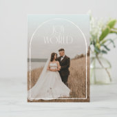 Freude am World Ivory Arch Frame Foto Weihnachten (Stehend Vorderseite)