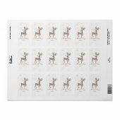 Freude an den einfachen Dingen Birch Barke Hirsch  Adressaufkleber (Vorne)