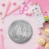 Freude an den Welt Silver Foil Luxury Weihnachts-I Pappteller (Party)